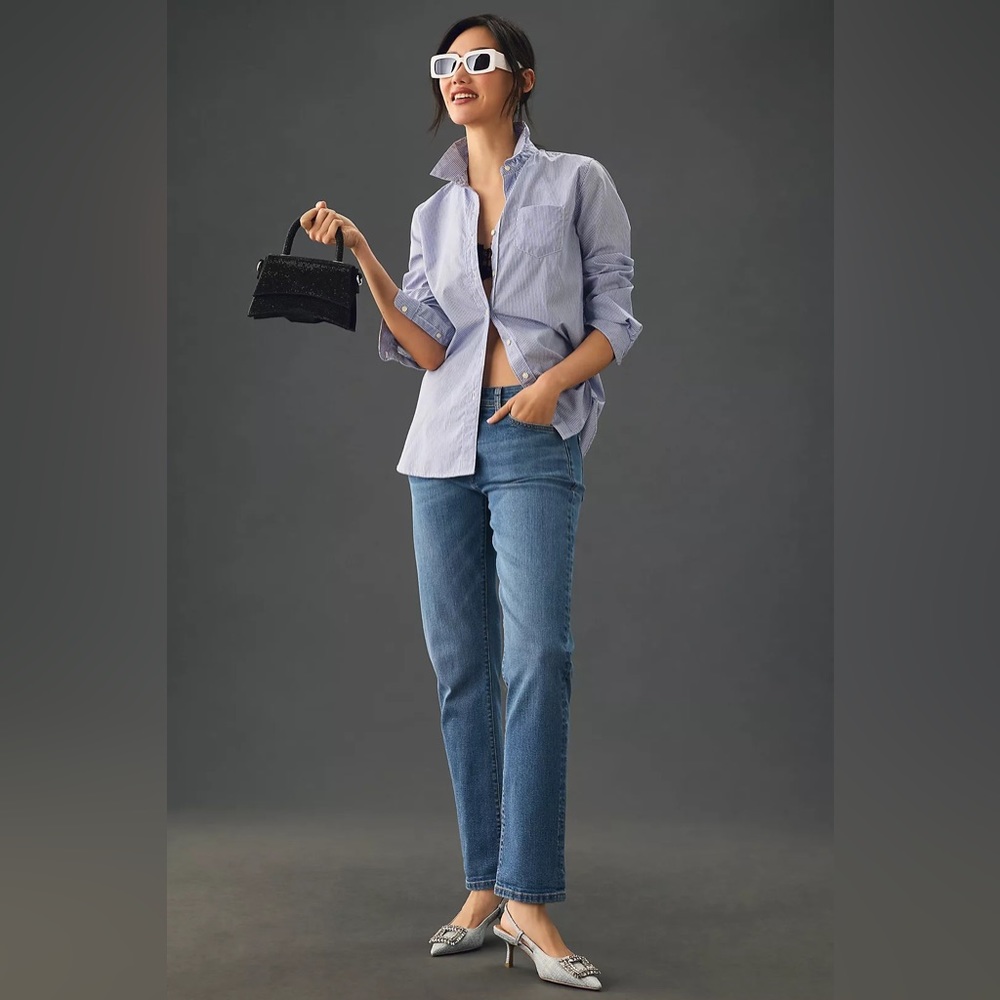 Pilcro Slim Boyfriend Mid-Rise Relaxed-Leg Jeans 31